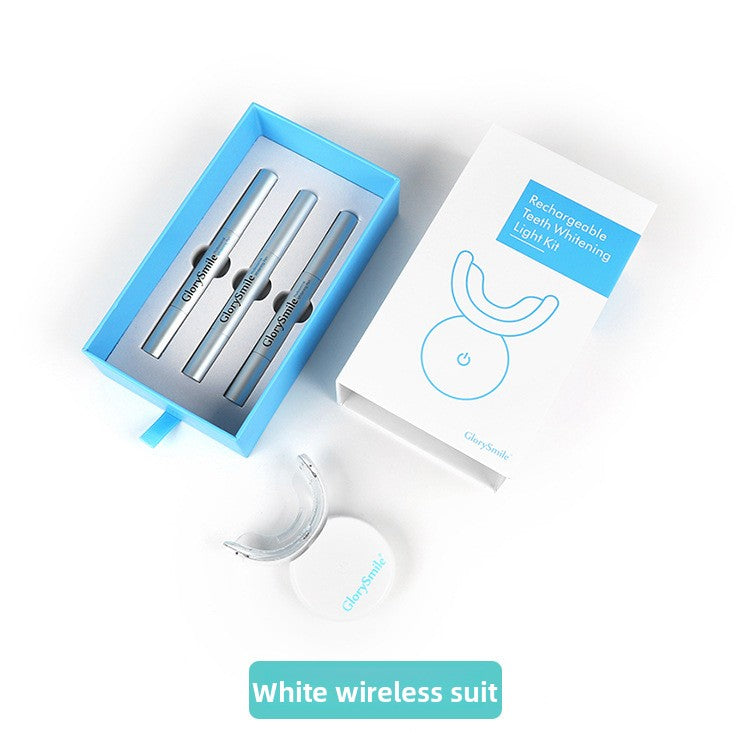 Rechargeable Teeth Whitening Device with Blue Light