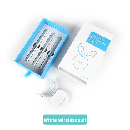 Rechargeable Teeth Whitening Device with Blue Light