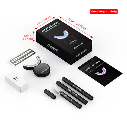 Rechargeable Teeth Whitening Device with Blue Light