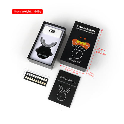 Rechargeable Teeth Whitening Device with Blue Light