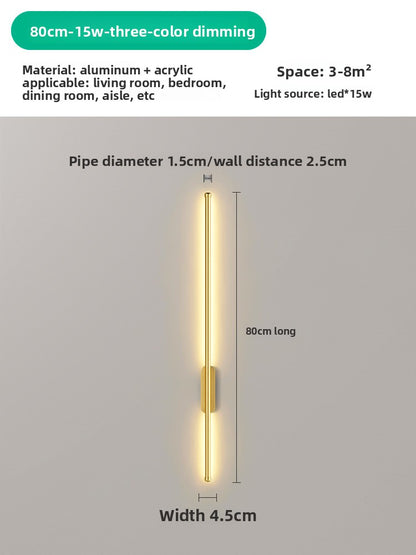 Rechargeable Touch Control LED Strip Wall Lamp