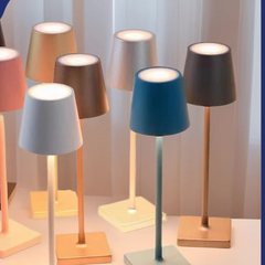 Iron Tall Lamp Tri-Color Black