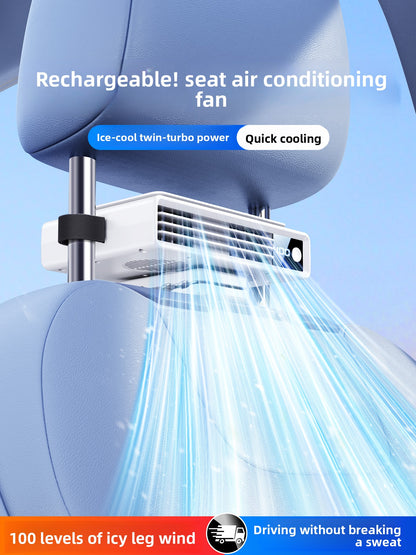 Rechargeable USB Car Seat Fan with 360 Rotation