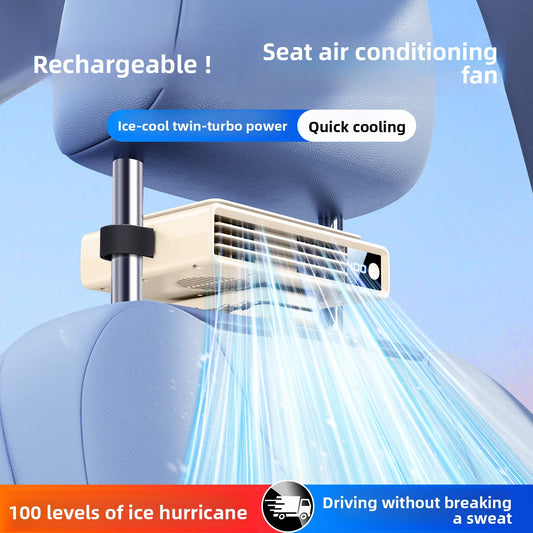 Rechargeable USB Car Seat Fan with 360 Rotation