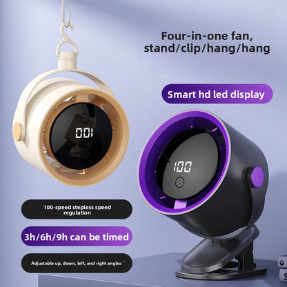 Rechargeable USB Desktop Fan with Hook