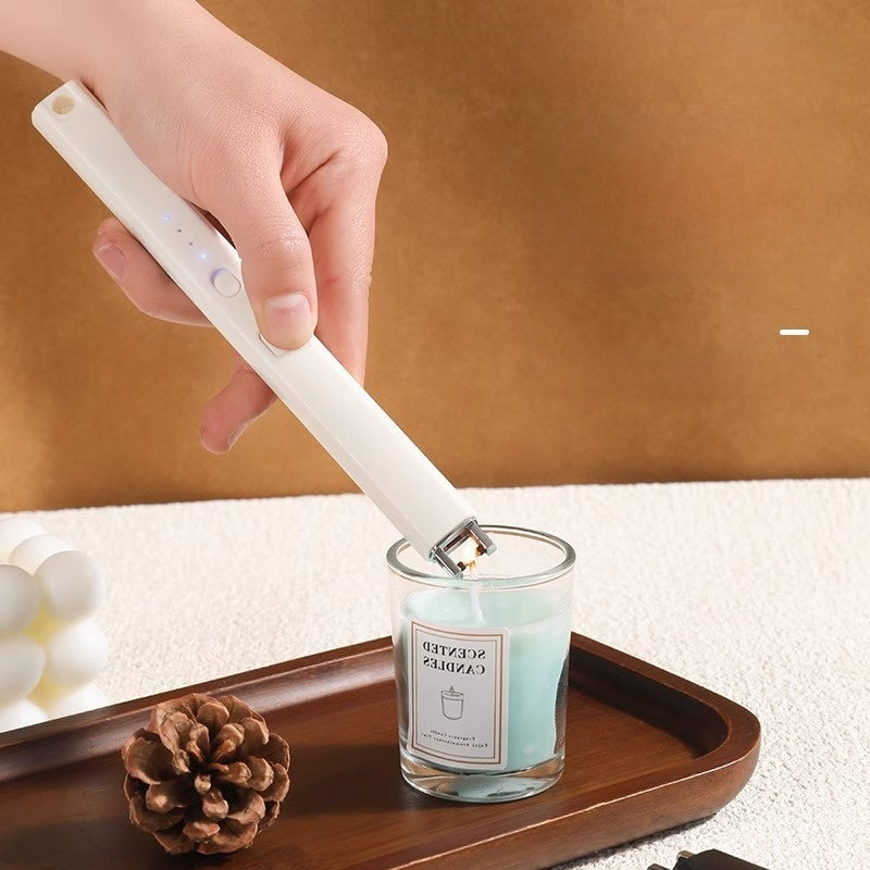 Rechargeable Windproof Electronic Lighter for Kitchen and Aromatherapy