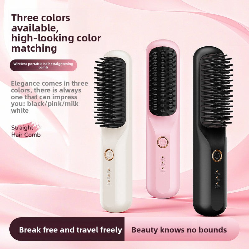 Rechargeable Wireless Hair Straightener Comb