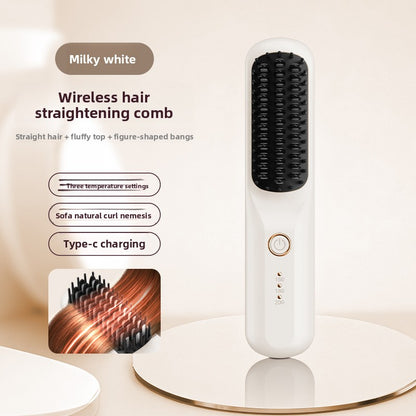 Rechargeable Wireless Hair Straightener Comb