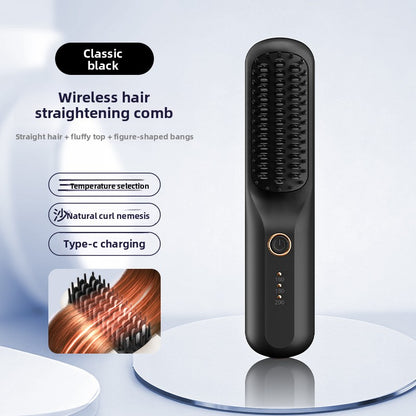 Rechargeable Wireless Hair Straightener Comb