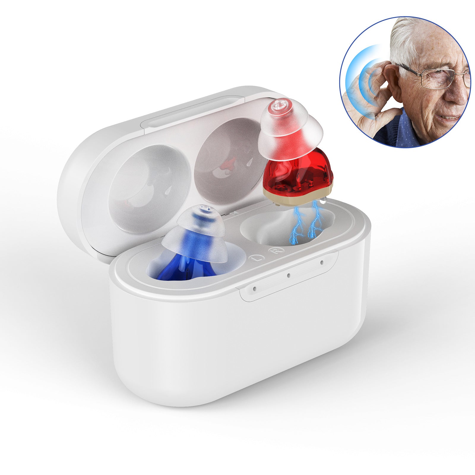 Rechargeable Wireless Hearing Aid Amplifier