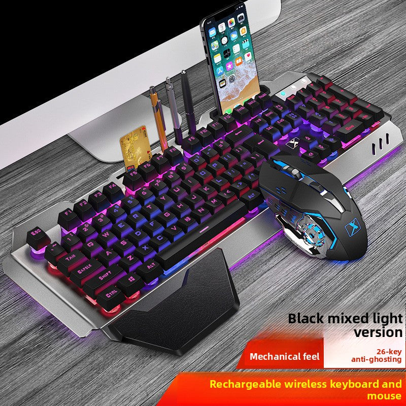Rechargeable wireless keyboard and mouse