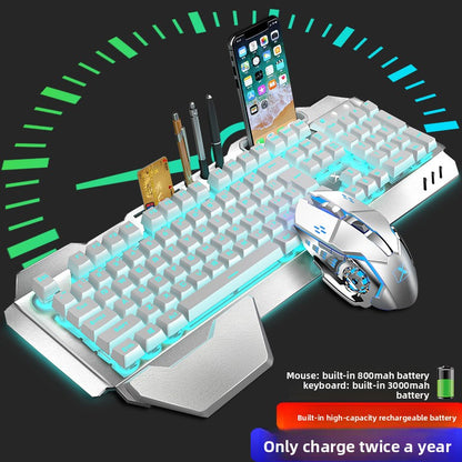 Rechargeable wireless keyboard and mouse