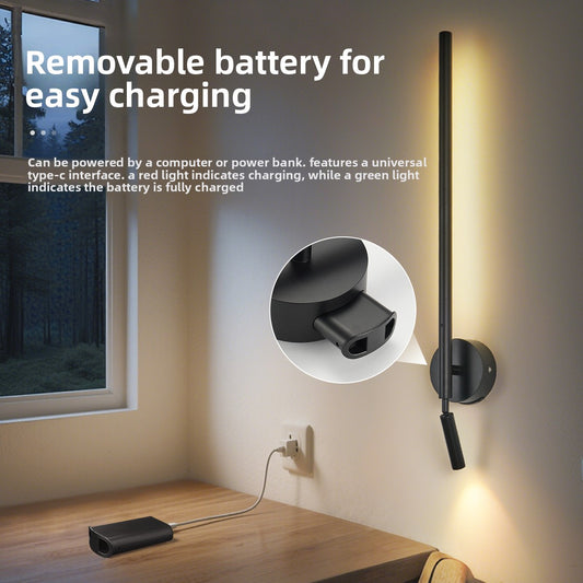 Rechargeable wireless wall lamp