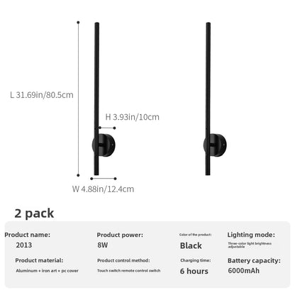 Rechargeable wireless wall lamp
