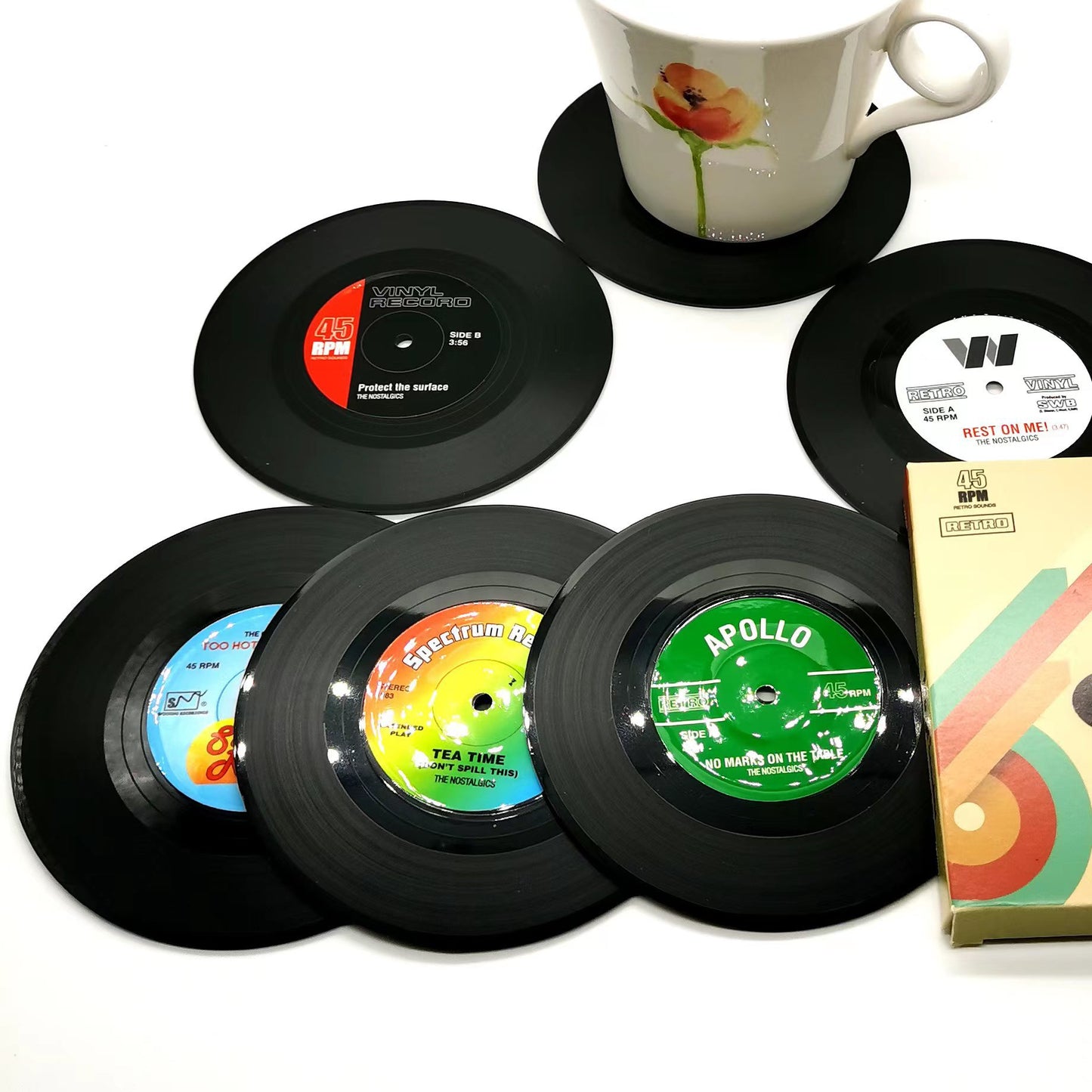Record Coaster Desk Mat