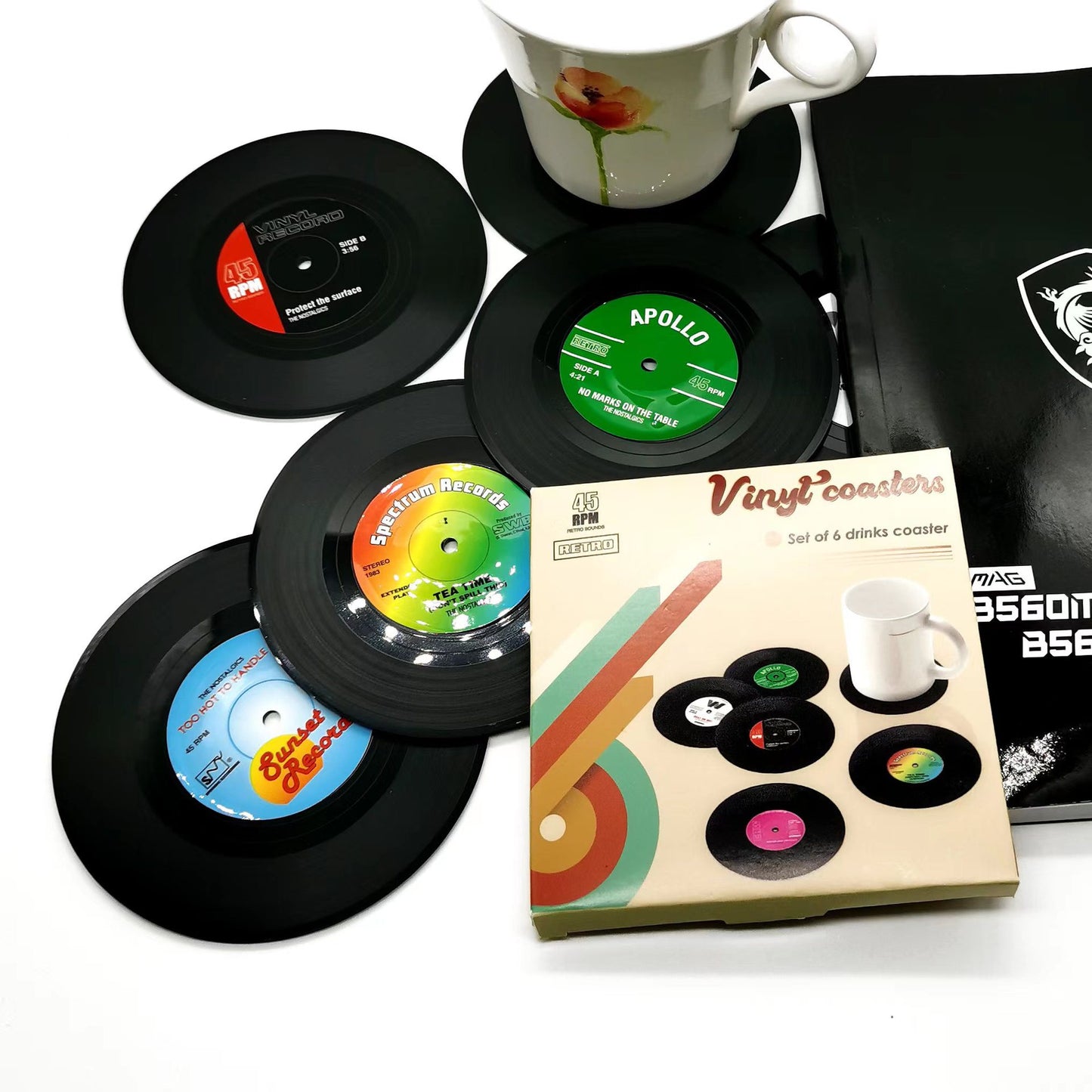 Record Coaster Desk Mat