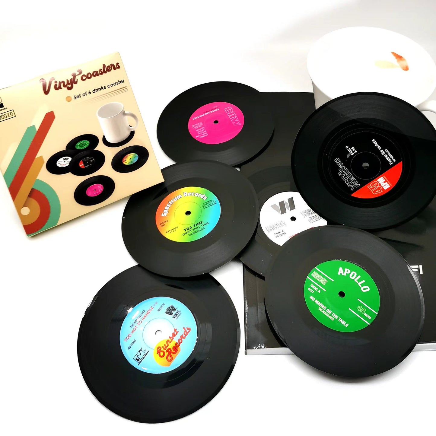 Record Coaster Desk Mat