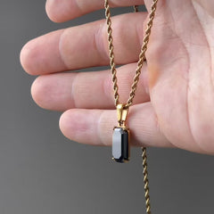 50x5cm Pendant 2.3x0.8cm Gold N757-5