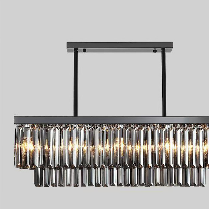 Rectangular Crystal Chandelier