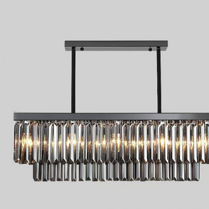 Rectangular Crystal Chandelier