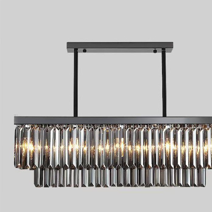 Rectangular Crystal Chandelier