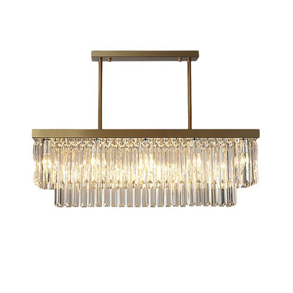 Rectangular Crystal Chandelier