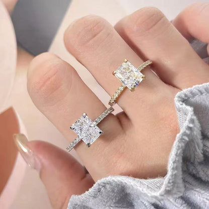Rectangular Diamond Women Ring