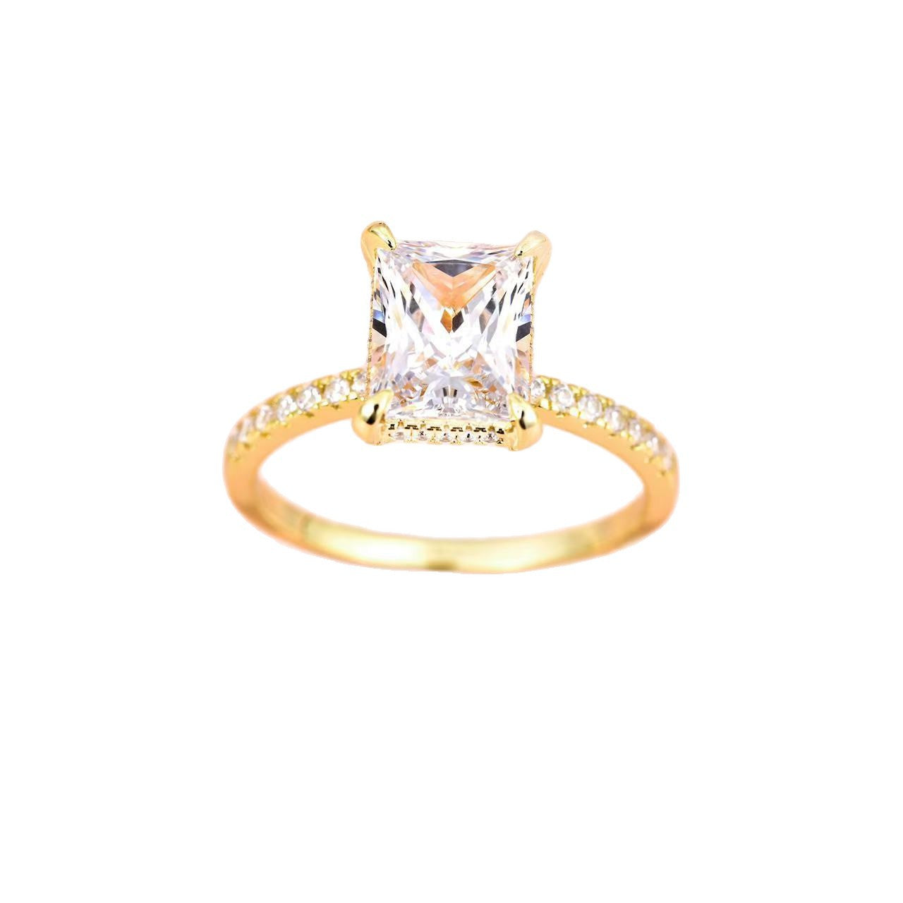 Rectangular Diamond Women Ring