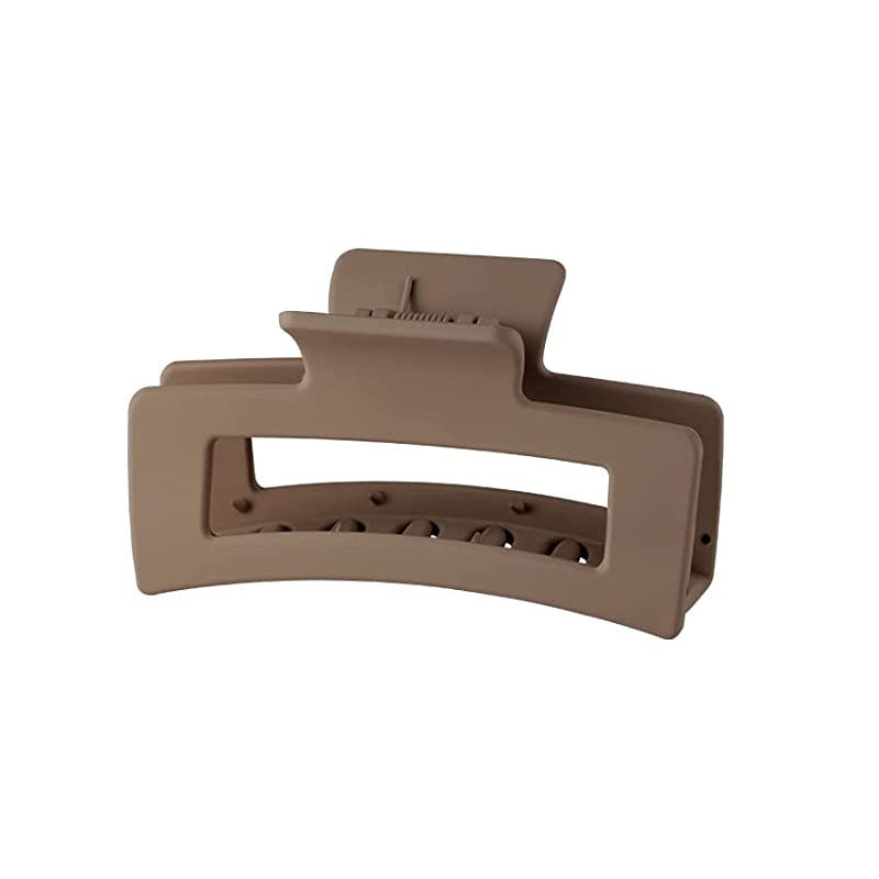 Rectangular Hair Grip Clips Frosted Finish