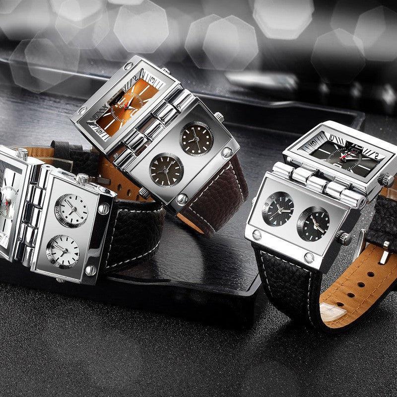 Rectangular men's watch