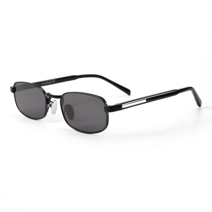 Rectangular Metal Frame Sunglasses