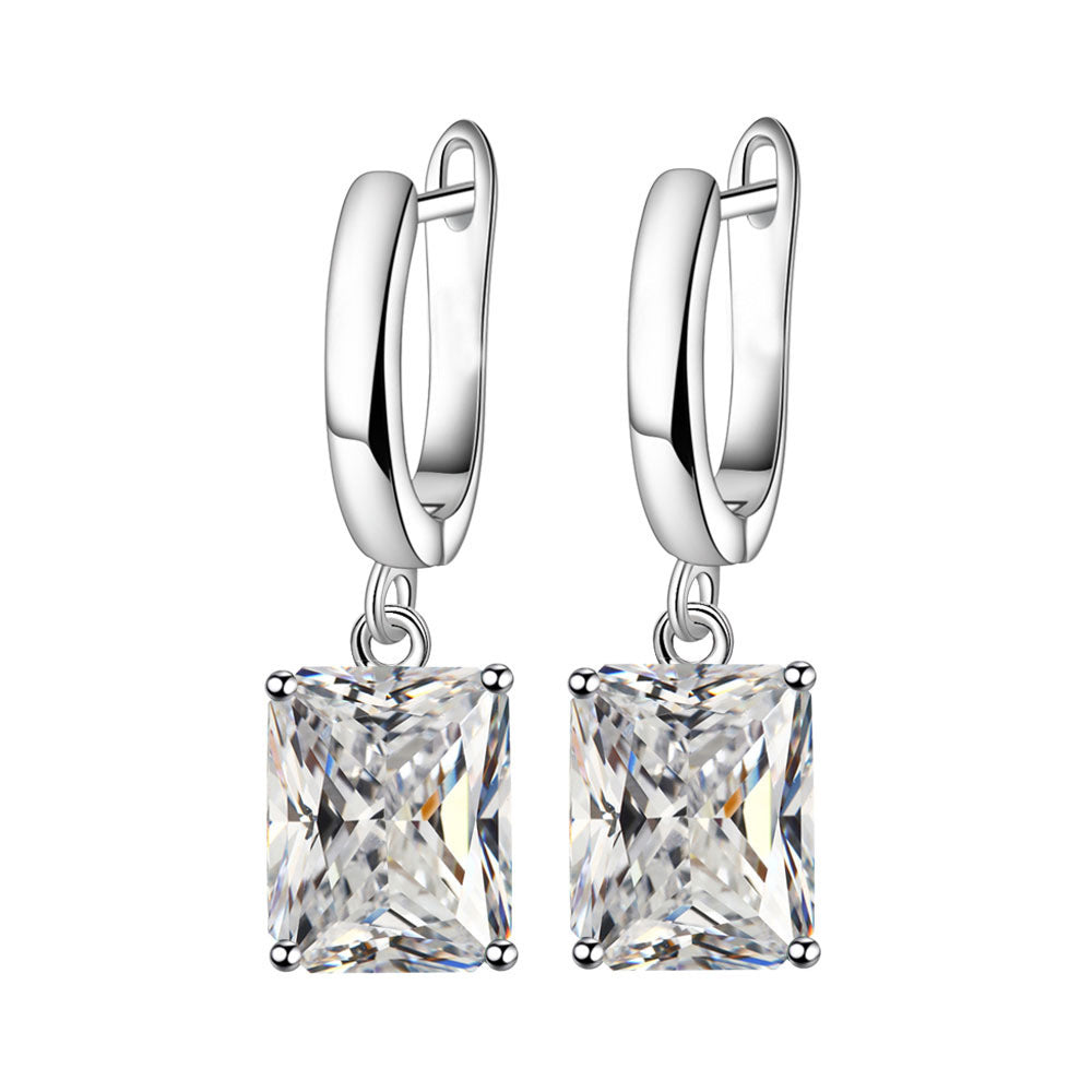 Rectangular Ring Necklace Earrings