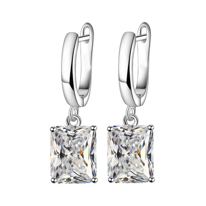 Rectangular Ring Necklace Earrings