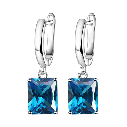 Rectangular Ring Necklace Earrings