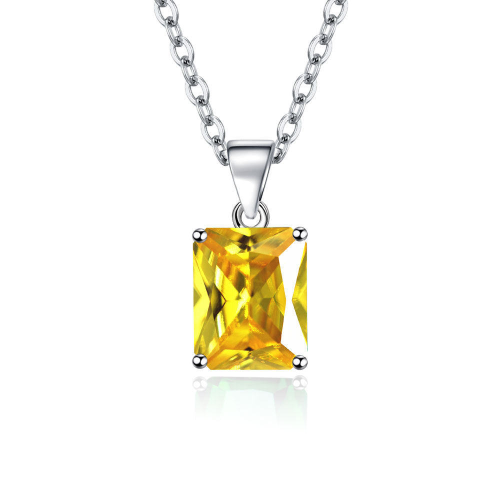 Rectangular Ring Necklace Earrings
