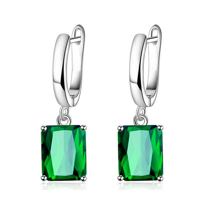 Rectangular Ring Necklace Earrings