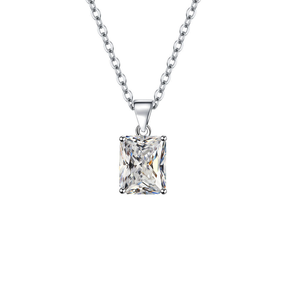 Rectangular Ring Necklace Earrings