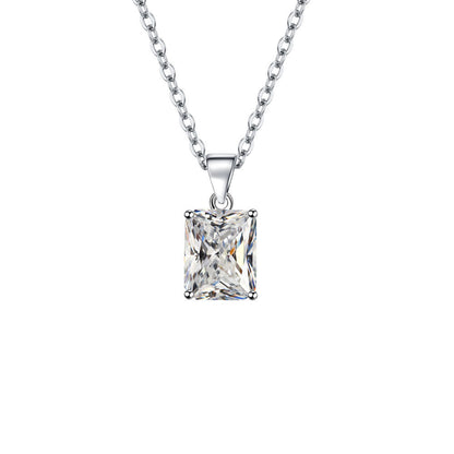 Rectangular Ring Necklace Earrings