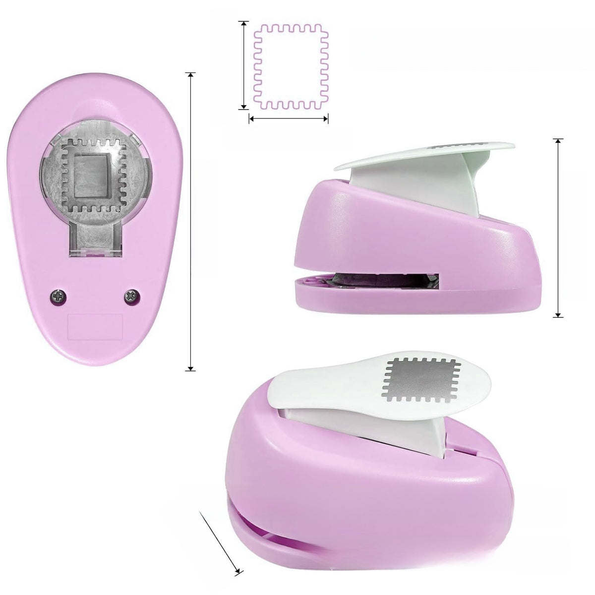 Rectangular Stamp Paper Punch for Crafting