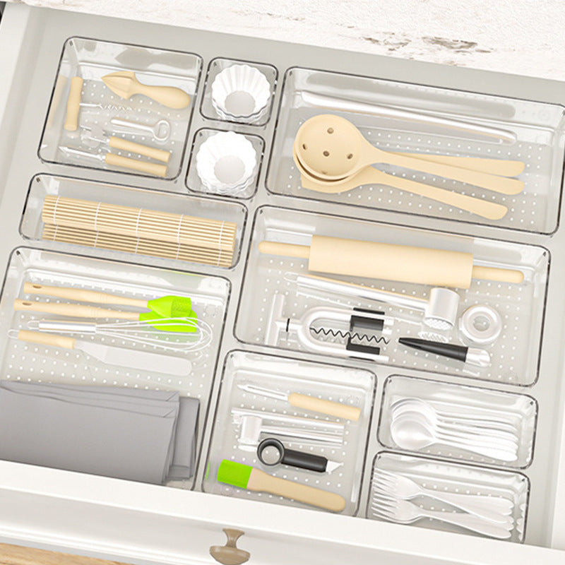 Rectangular Transparent Storage Organizer Box
