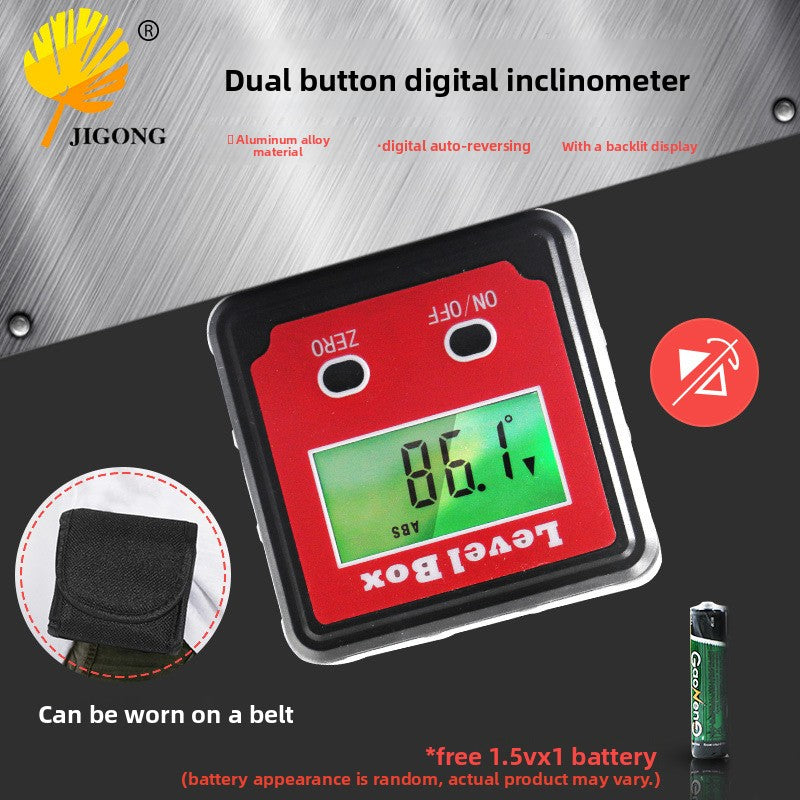 Red 2 Key Digital Inclinometer