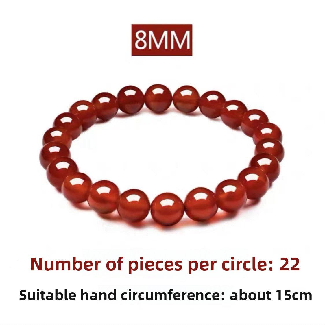 Red agate bracelet