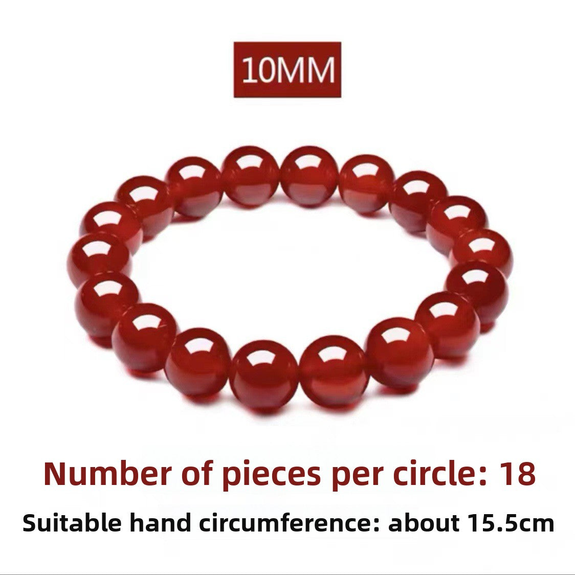 Red agate bracelet