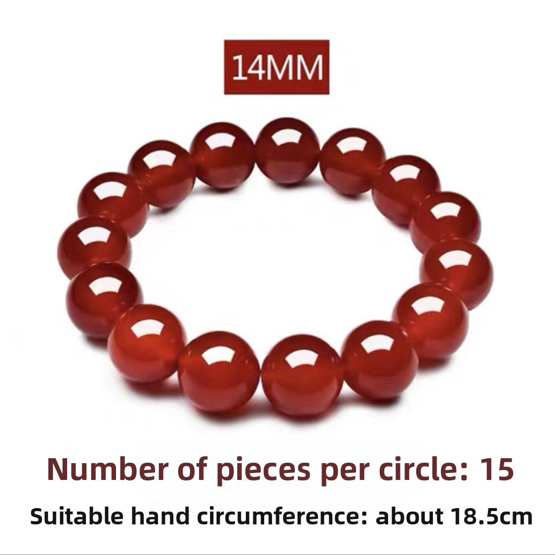 Red agate bracelet