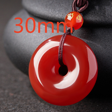 Red Agate Geometric Pendant