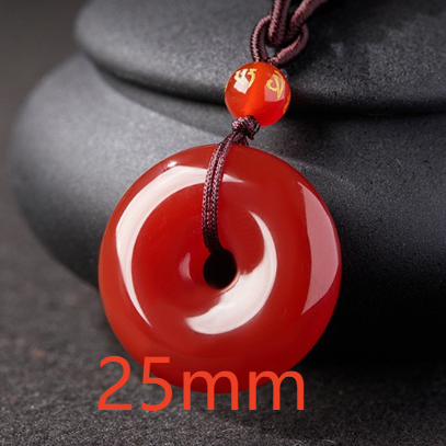 Red Agate Geometric Pendant