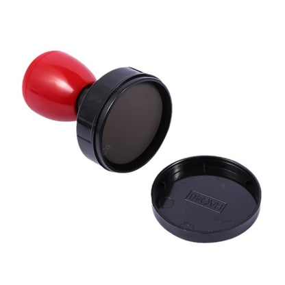 Red and black atomic shell round seal