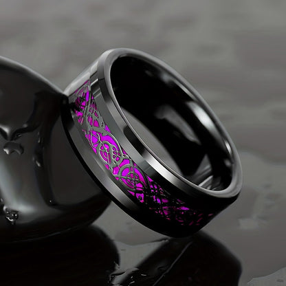 Red and blue gemstone fashion ring