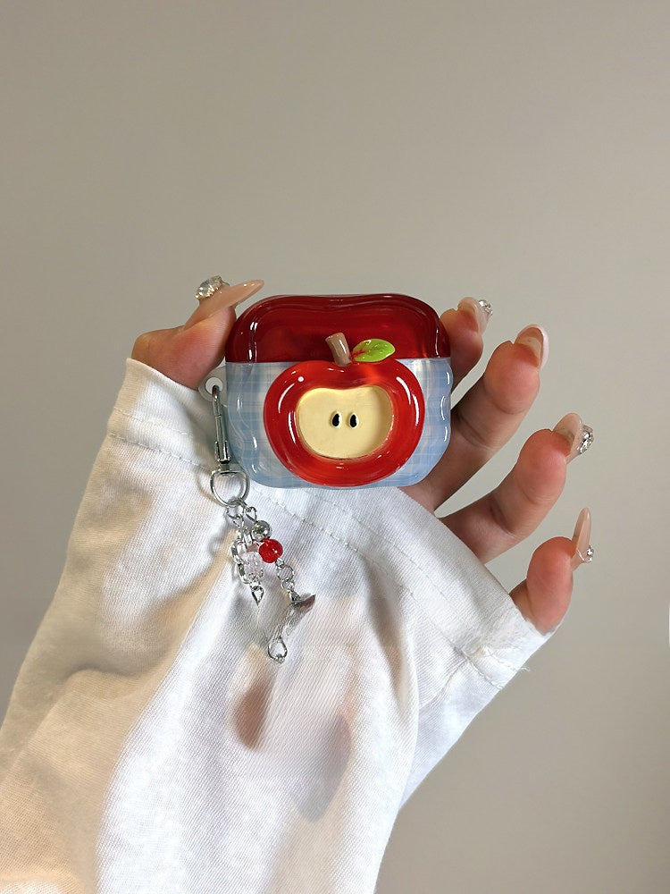 Red Apple Earphone Protective Case