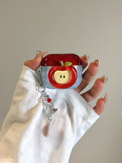 Red Apple Earphone Protective Case